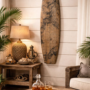 OLA HARDWOOD SURFBOARD WALL ART WALL ART Philbee Interiors 