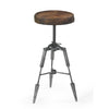 TRIPOD LEATHER STOOL Philbee Interiors 