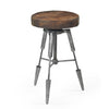 TRIPOD LEATHER STOOL Philbee Interiors 