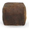 VINTAGE LEATHER OTTOMAN Philbee Interiors 