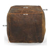 VINTAGE LEATHER OTTOMAN Philbee Interiors 
