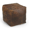 VINTAGE LEATHER OTTOMAN Philbee Interiors 