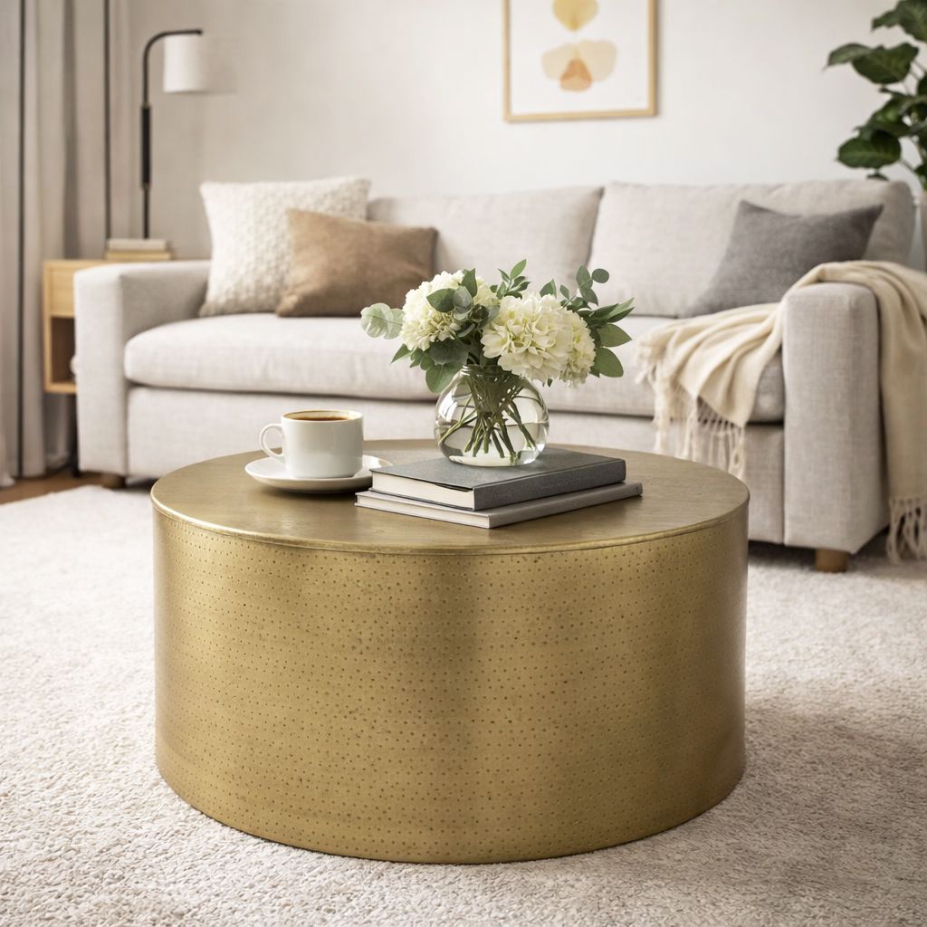 HAMMERED COFFEE TABLE Philbee Interiors 