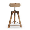 INDUSTRIAL NUMBER 3 WIND UP BAR STOOL Philbee Interiors 