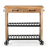 HARDWOOD BUTLERS TROLLEY ON WHEELS Philbee Interiors 
