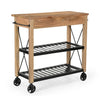 HARDWOOD BUTLERS TROLLEY ON WHEELS Philbee Interiors 