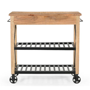 HARDWOOD BUTLERS TROLLEY ON WHEELS Philbee Interiors 