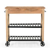HARDWOOD BUTLERS TROLLEY ON WHEELS Philbee Interiors 