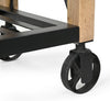 HARDWOOD BUTLERS TROLLEY ON WHEELS Philbee Interiors 