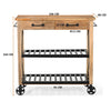 HARDWOOD BUTLERS TROLLEY ON WHEELS Philbee Interiors 