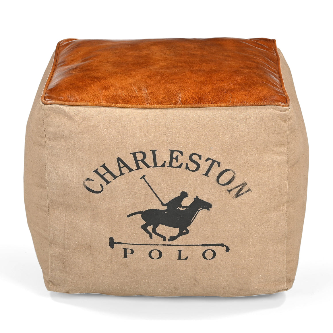 CHARLESTON POLO SQUARE OTTOMAN Philbee Interiors 