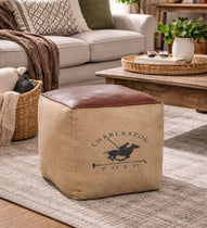 CHARLESTON POLO SQUARE OTTOMAN Philbee Interiors 