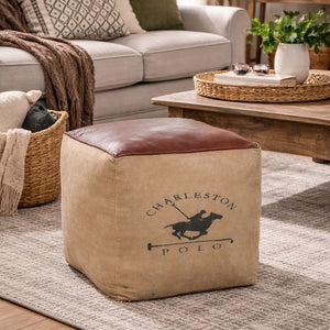 CHARLESTON POLO SQUARE OTTOMAN Philbee Interiors 