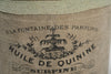 FRENCH CANVAS LEATHER PERFUME OTTOMAN Philbee Interiors 
