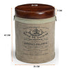 FRENCH CANVAS LEATHER PERFUME OTTOMAN Philbee Interiors 