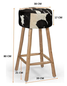 COWHIDE BAR STOOL Philbee Interiors 