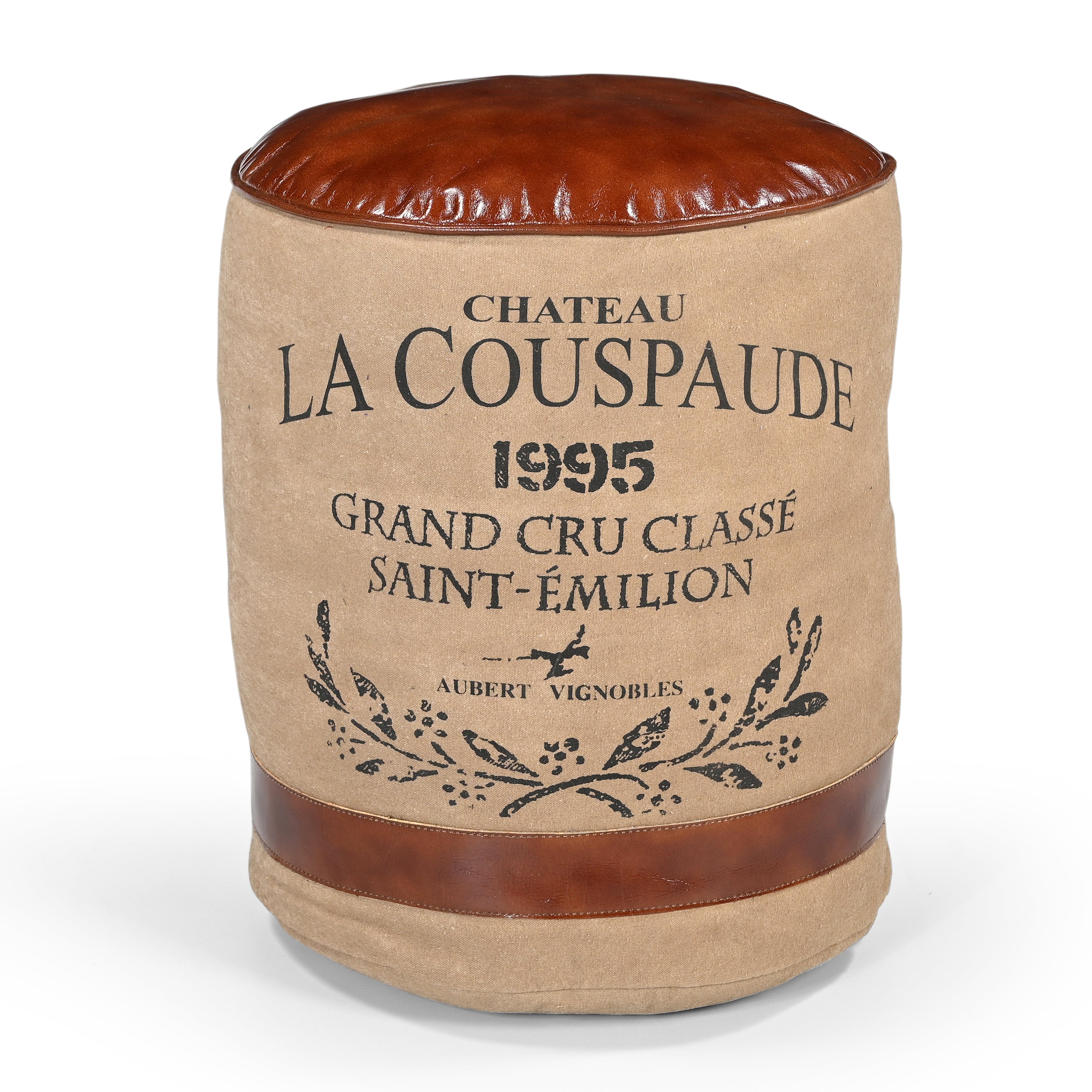 CHATEAU CANVAS OTTOMAN (THE CHARLOTTE) Philbee Interiors 