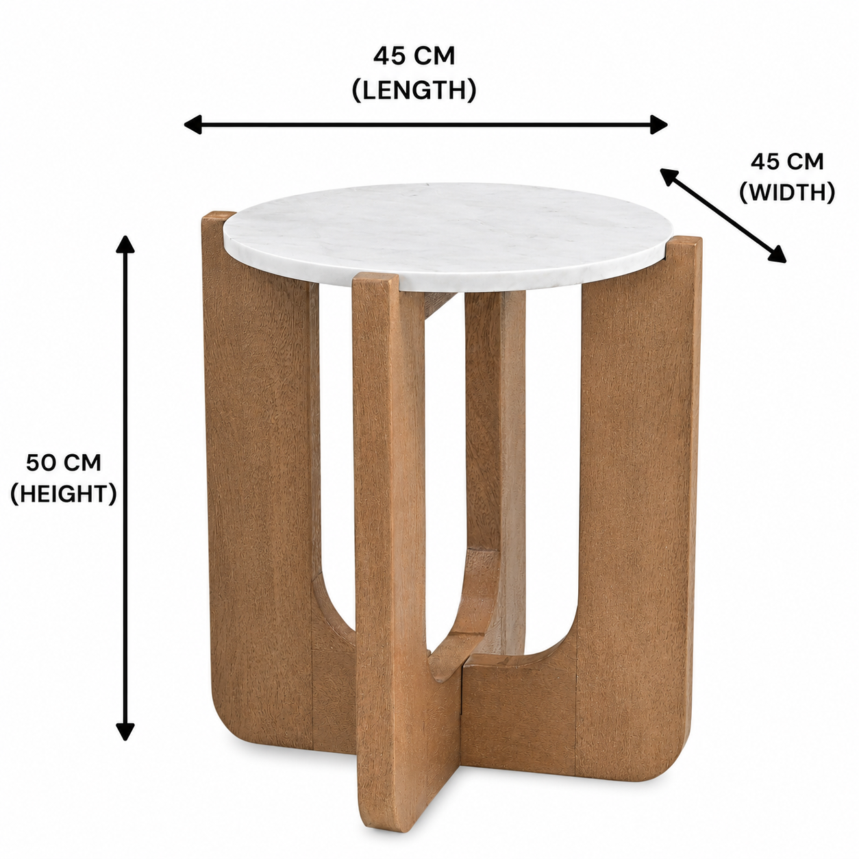 ORBIT MARBLE SIDE TABLE
