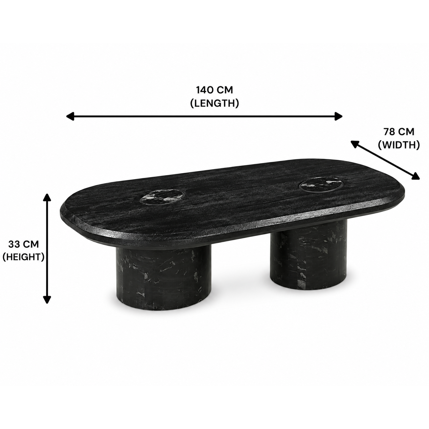 MIDNIGHT PARAGON MARBLE TABLE