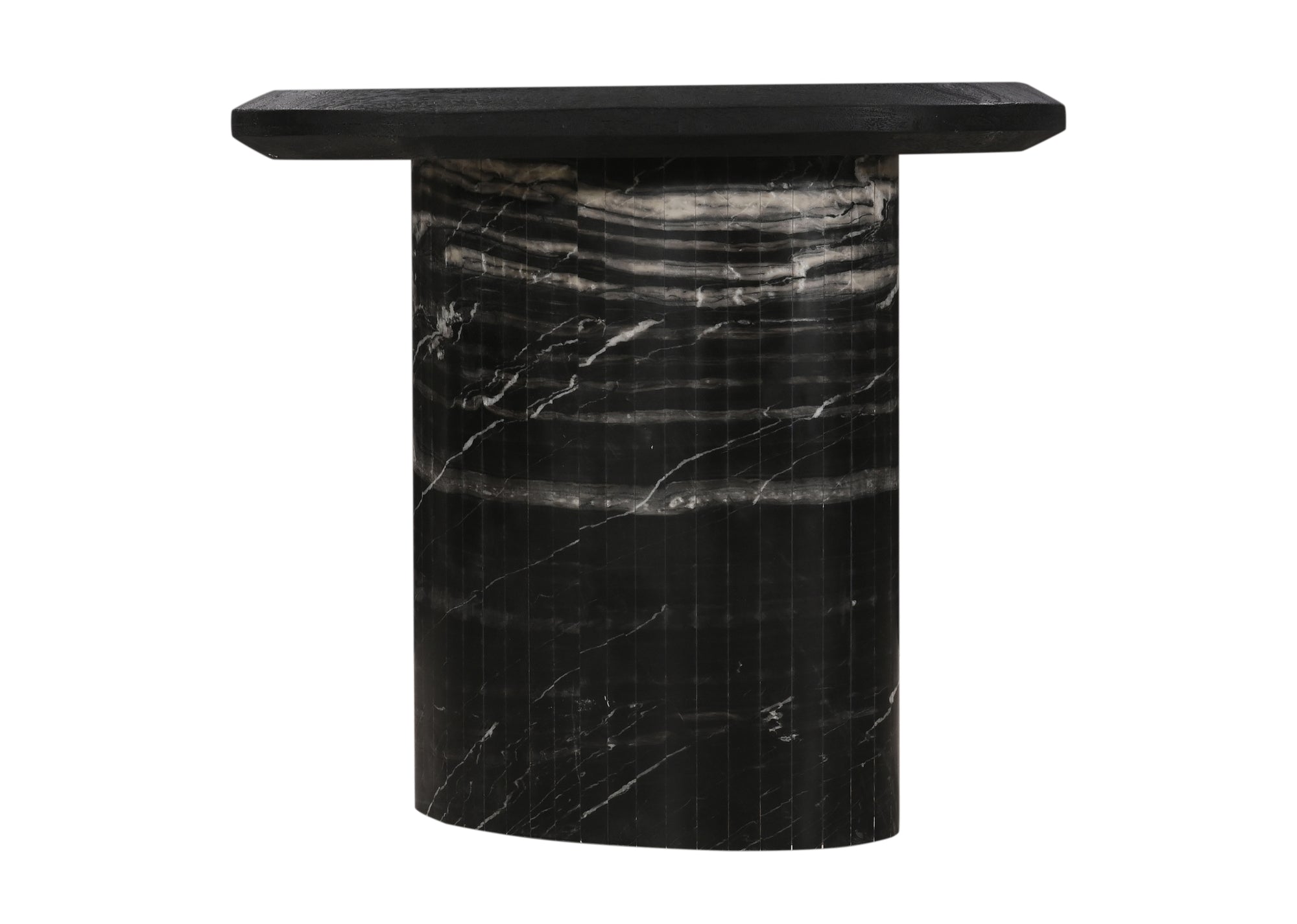 MIDNIGHT PARAGON MARBLE SIDE TABLE