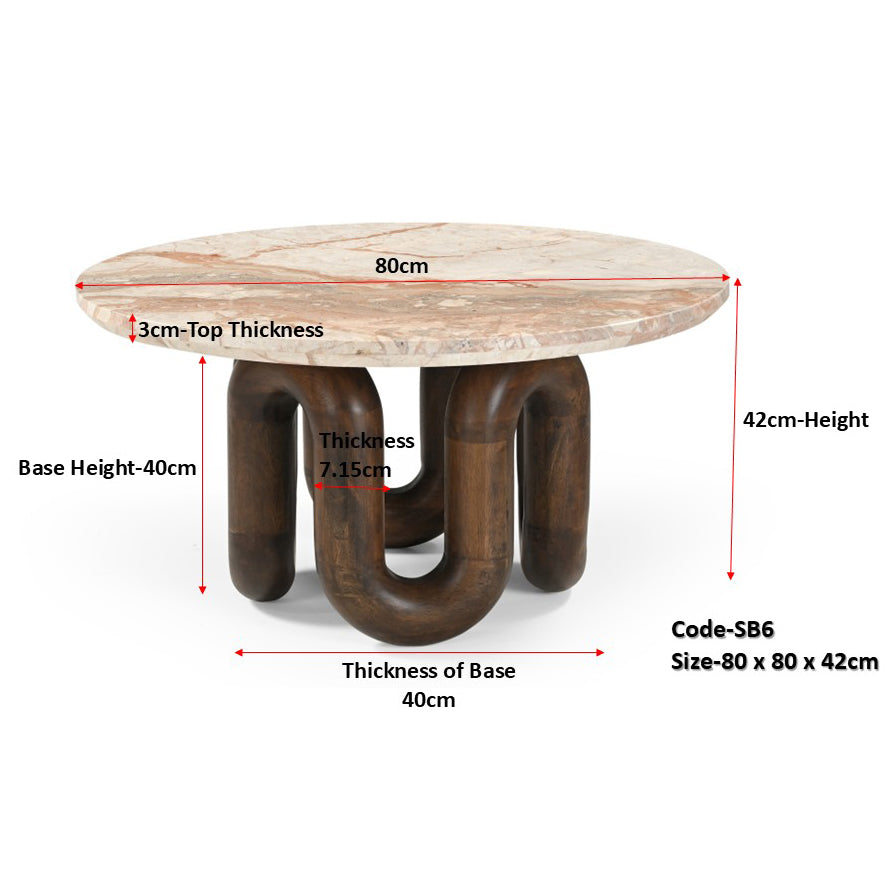 MARBLE SUMMIT LOOP COFFEE TABLE