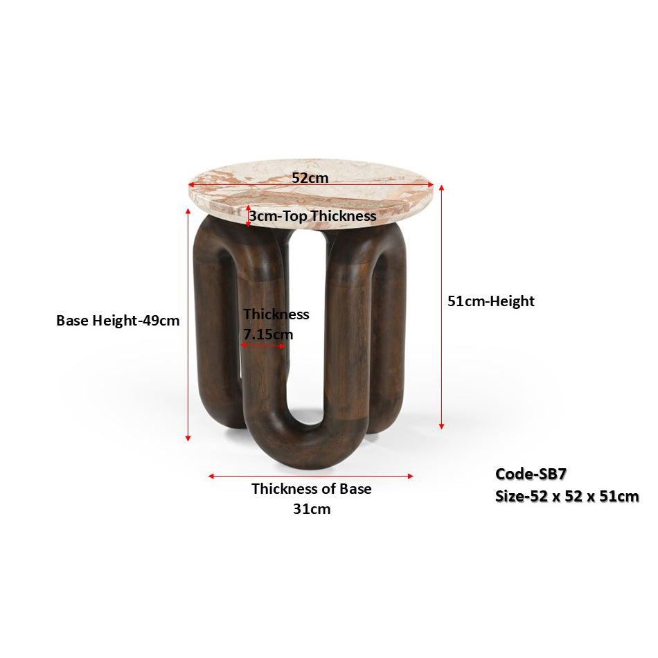 MARBLE SUMMIT LOOP SIDE TABLE