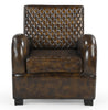 ARMSTRONG HAND MADE LEATHER ARM CHAIR Furniture Philbee Interiors 