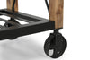 HARDWOOD BUTLERS TROLLEY ON WHEELS DISTRESSED FINISH Cabinets & Storage Philbee Interiors 