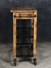HARDWOOD BUTLERS TROLLEY ON WHEELS DISTRESSED FINISH Cabinets & Storage Philbee Interiors 