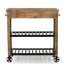 HARDWOOD BUTLERS TROLLEY ON WHEELS DISTRESSED FINISH Cabinets & Storage Philbee Interiors 