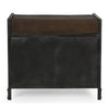 SMALL HAND MADE LOCKER BENCH WITH GENUINE LEATHER Cabinets & Storage Philbee Interiors 