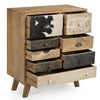 SCANDI HAND MADE SOLID TIMBER COWHIDE CABINET Cabinets & Storage Philbee Interiors 