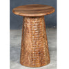 HAMMERED HAND CRAFTED HARDWOOD SIDE TABLE Coffee table Philbee Interiors 
