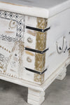ECLECTIC HAND MADE COFFEE TABLE WITH STORAGE Coffee Tables Philbee Interiors 