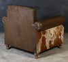 RIVERINA HAND MADE COWHIDE AND GENUINE LEATHER ARM CHAIR Furniture Philbee Interiors 
