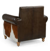 RIVERINA HAND MADE COWHIDE AND GENUINE LEATHER ARM CHAIR Furniture Philbee Interiors 