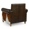 RIVERINA HAND MADE COWHIDE AND GENUINE LEATHER ARM CHAIR Furniture Philbee Interiors 