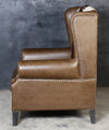 JOELENE HAND MADE COWHIDE AND GENUINE LEATHER ARM CHAIR Furniture Philbee Interiors 