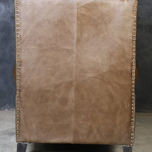JOELENE HAND MADE COWHIDE AND GENUINE LEATHER ARM CHAIR Furniture Philbee Interiors 