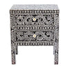 MOTHER OF PEARL NOIR BEDSIDE TABLE BEDSIDE Philbee Interiors 