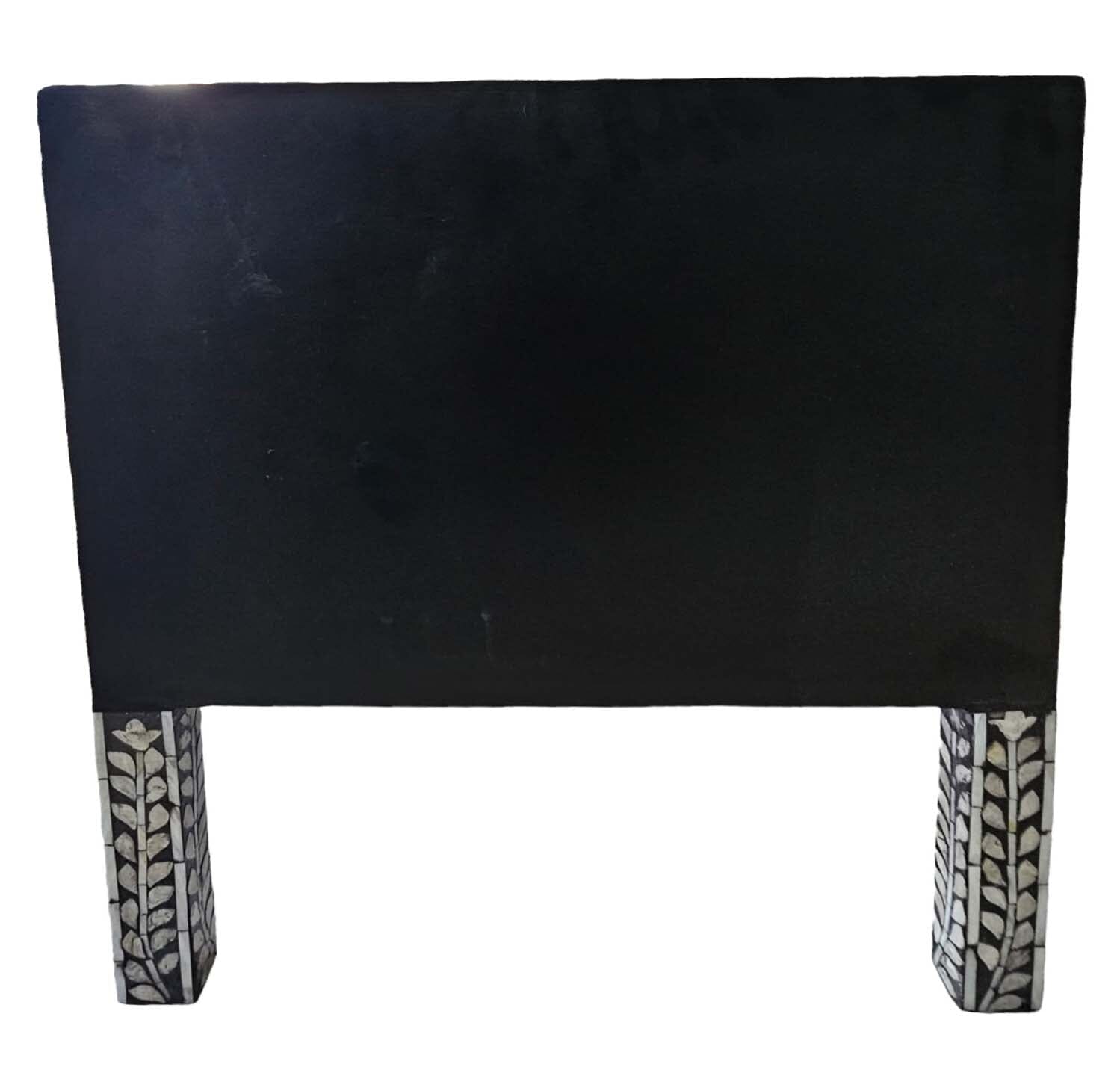 MOTHER OF PEARL NOIR BEDSIDE TABLE BEDSIDE Philbee Interiors 