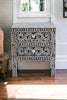 MOTHER OF PEARL NOIR BEDSIDE TABLE BEDSIDE Philbee Interiors 