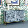 MOTHER OF PEARL ENCHANTING VINE CHEST OF DRAWERS BLUE HUE Cabinets & Storage Philbee Interiors 