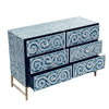 MOTHER OF PEARL ENCHANTING VINE CHEST OF DRAWERS BLUE HUE Cabinets & Storage Philbee Interiors 
