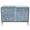 MOTHER OF PEARL ENCHANTING VINE CHEST OF DRAWERS BLUE HUE Cabinets & Storage Philbee Interiors 