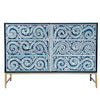MOTHER OF PEARL ENCHANTING VINE CHEST OF DRAWERS BLUE HUE Cabinets & Storage Philbee Interiors 