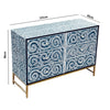 MOTHER OF PEARL ENCHANTING VINE CHEST OF DRAWERS BLUE HUE Cabinets & Storage Philbee Interiors 