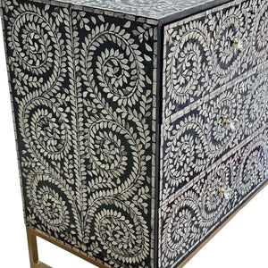 MOTHER OF PEARL ENCHANTING VINE CHEST OF DRAWERS Cabinets & Storage Philbee Interiors 