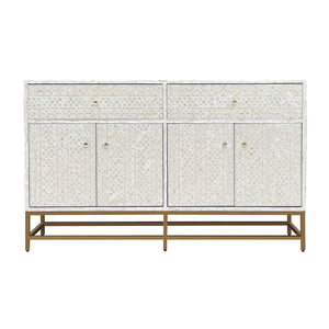 MOTHER OF PEARL GRANDIOSE SIDEBOARD LIGHT HUE Cabinets & Storage Philbee Interiors 