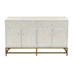 MOTHER OF PEARL GRANDIOSE SIDEBOARD LIGHT HUE Cabinets & Storage Philbee Interiors 